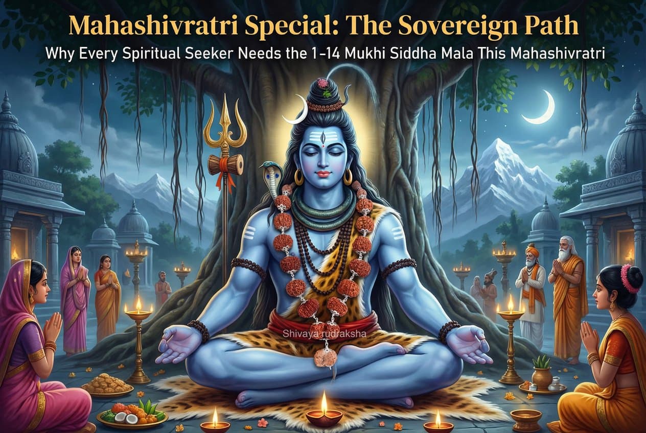 The Sovereign Path: Why Every Spiritual Seeker Needs the 1-14 Mukhi Siddha Mala This Mahashivratri