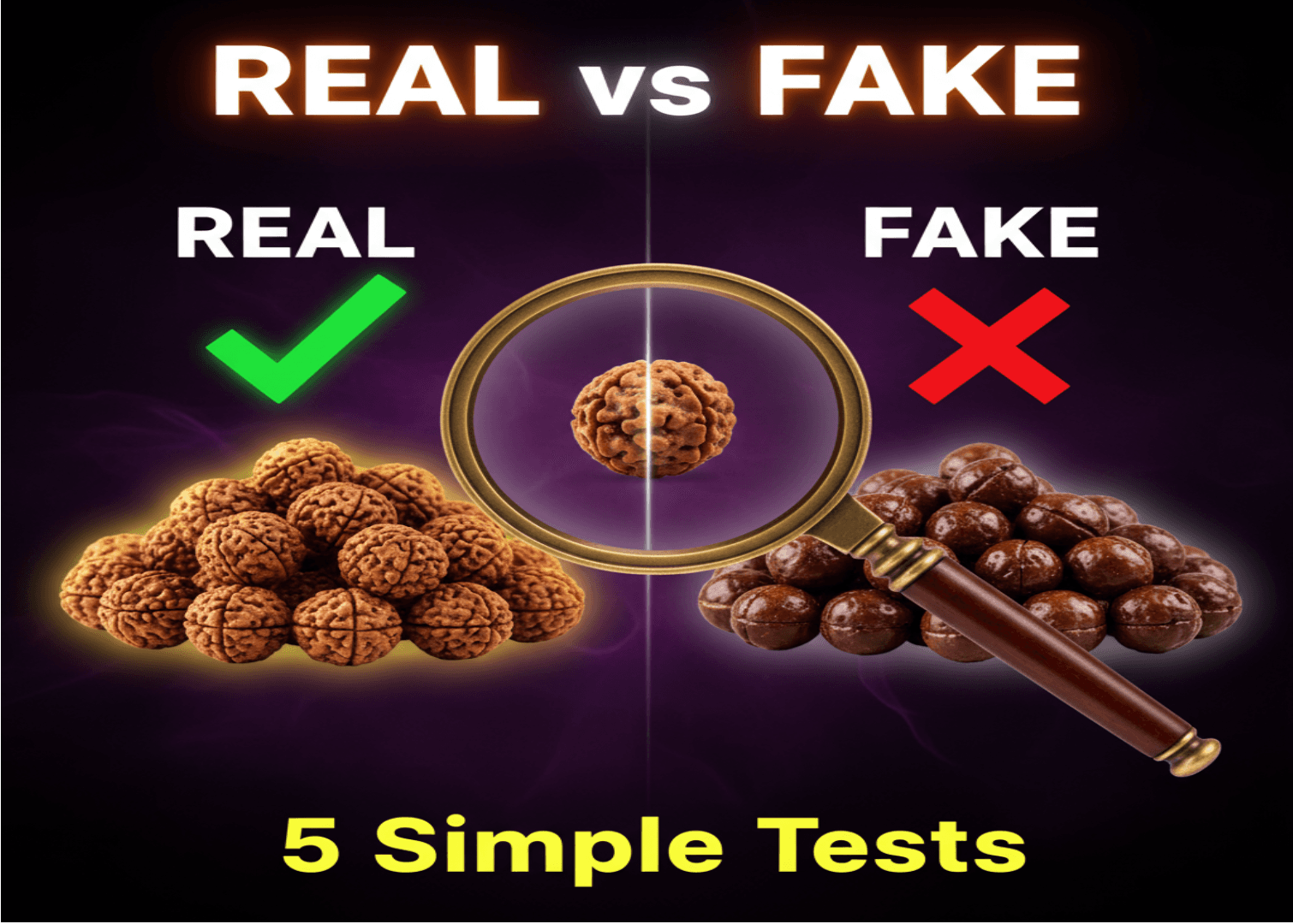 How to Identify Real vs Fake Rudraksha: 5 Simple Tests